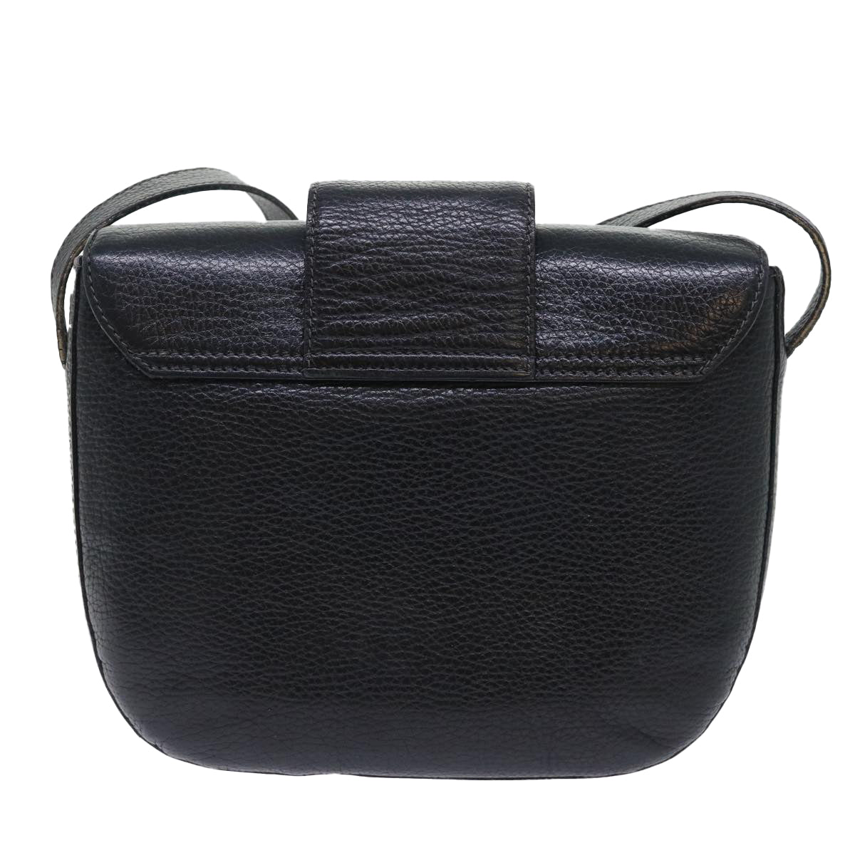 BALLY Shoulder Bag Leather Black Auth bs7842 - 0