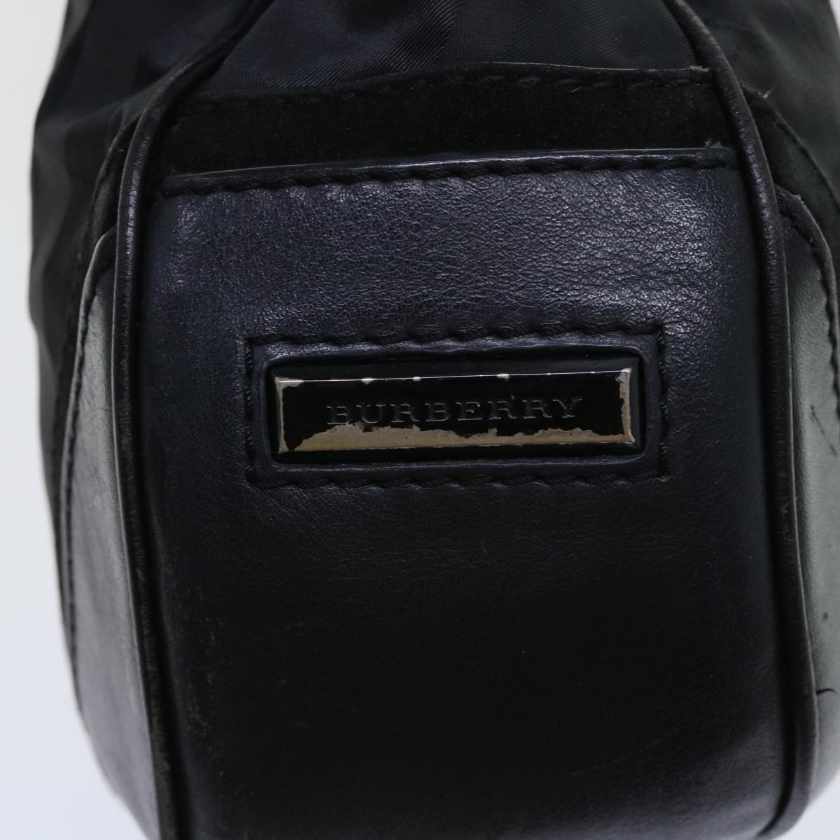 BURBERRY Shoulder Bag Nylon Black Auth bs7847