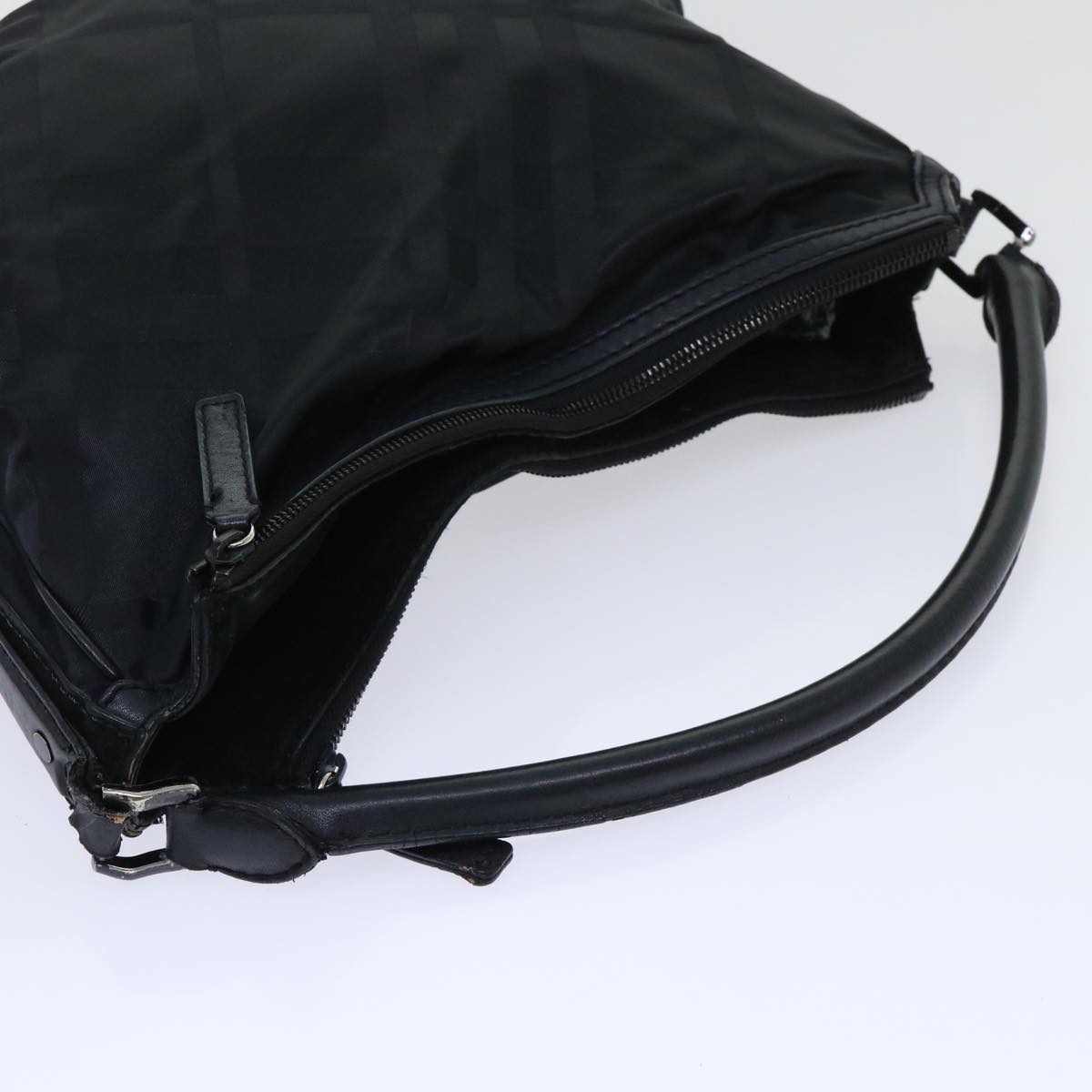 BURBERRY Shoulder Bag Nylon Black Auth bs7847