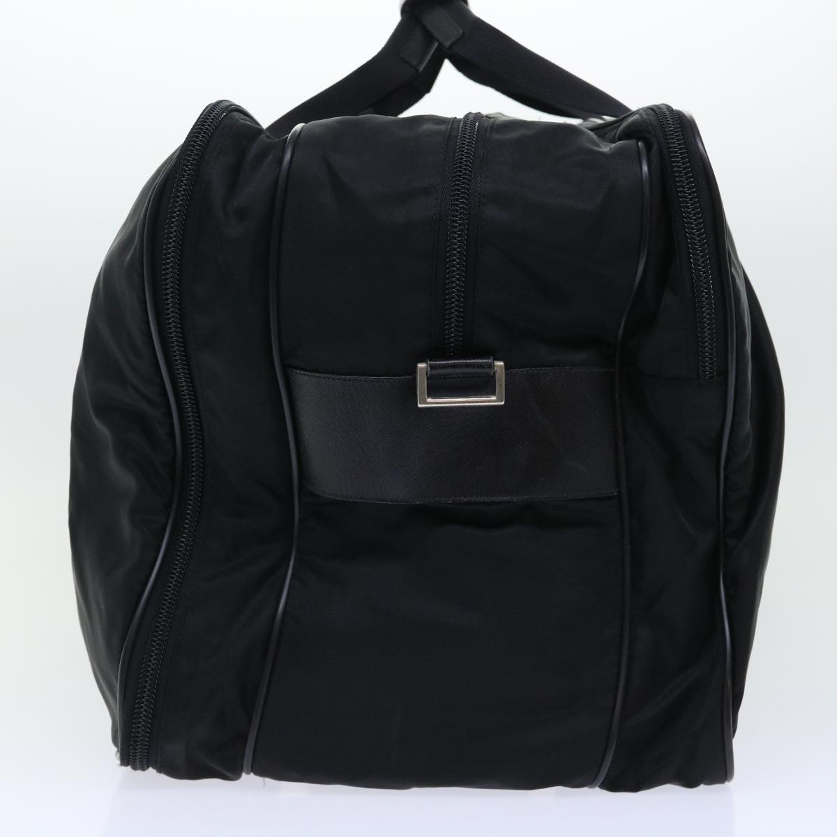 PRADA Boston Bag Nylon Black Auth bs7862