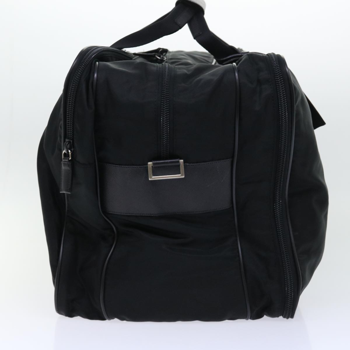 PRADA Boston Bag Nylon Black Auth bs7862