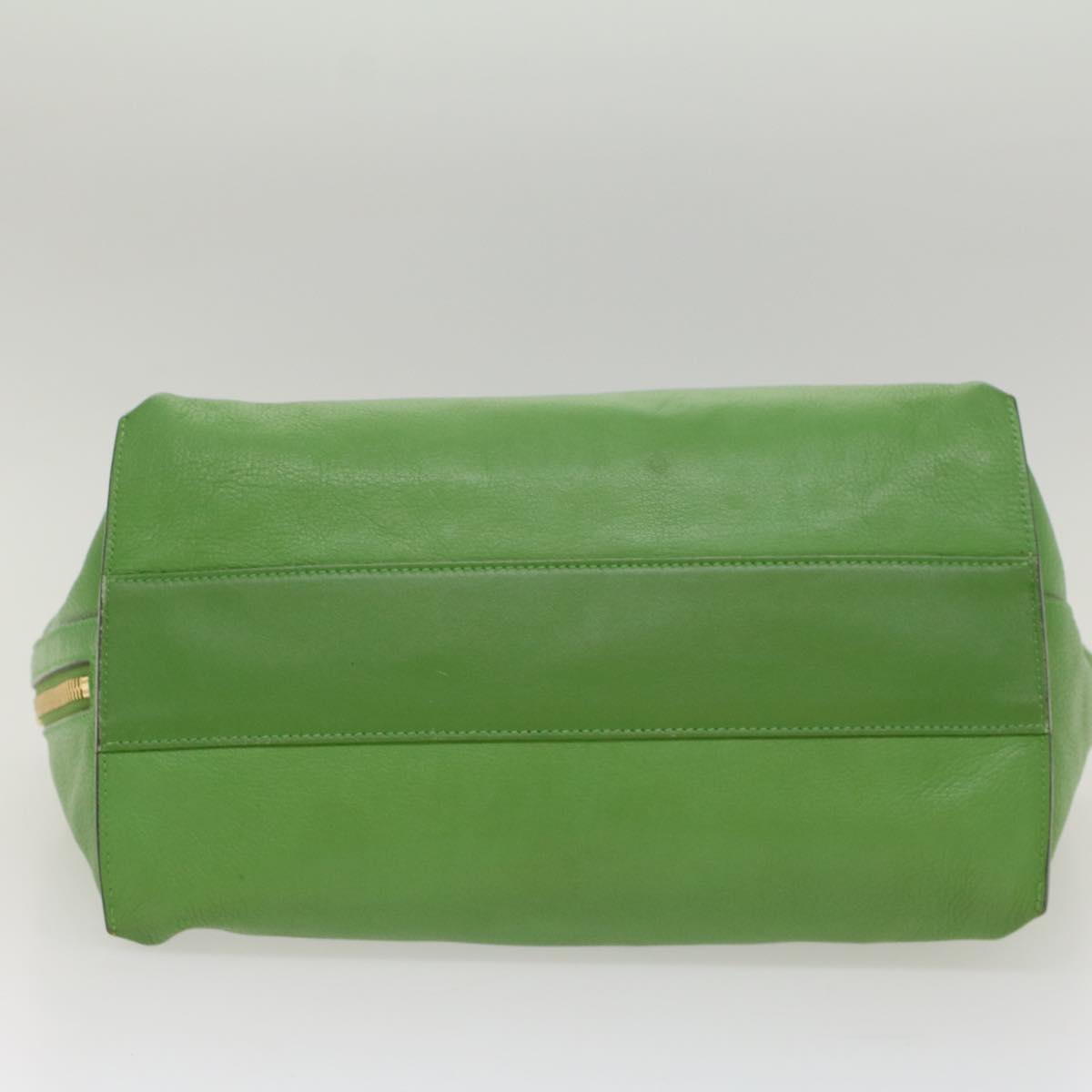 Chloe Shoulder Bag Leather Green Auth bs7864