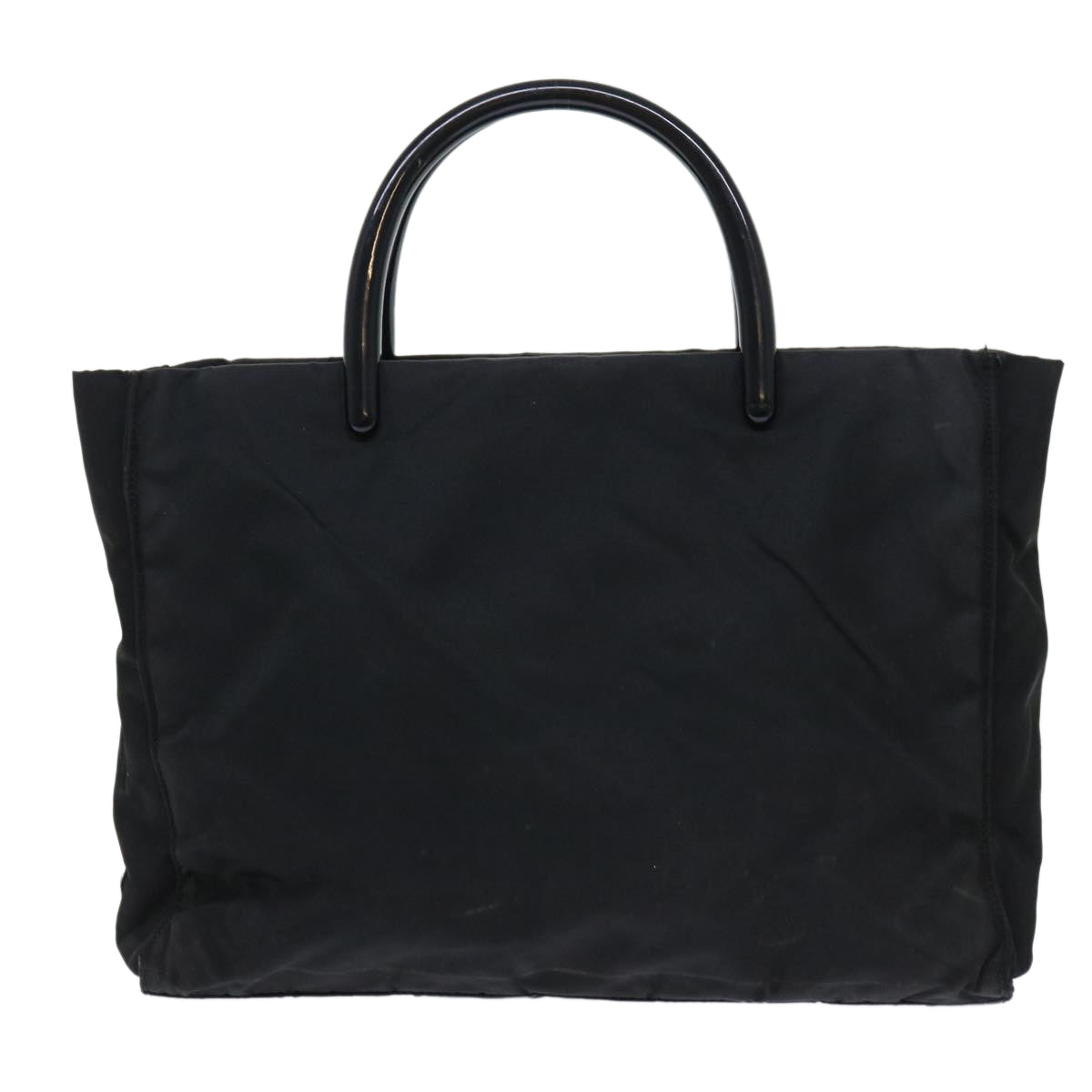 PRADA Hand Bag Nylon Black Auth bs7867