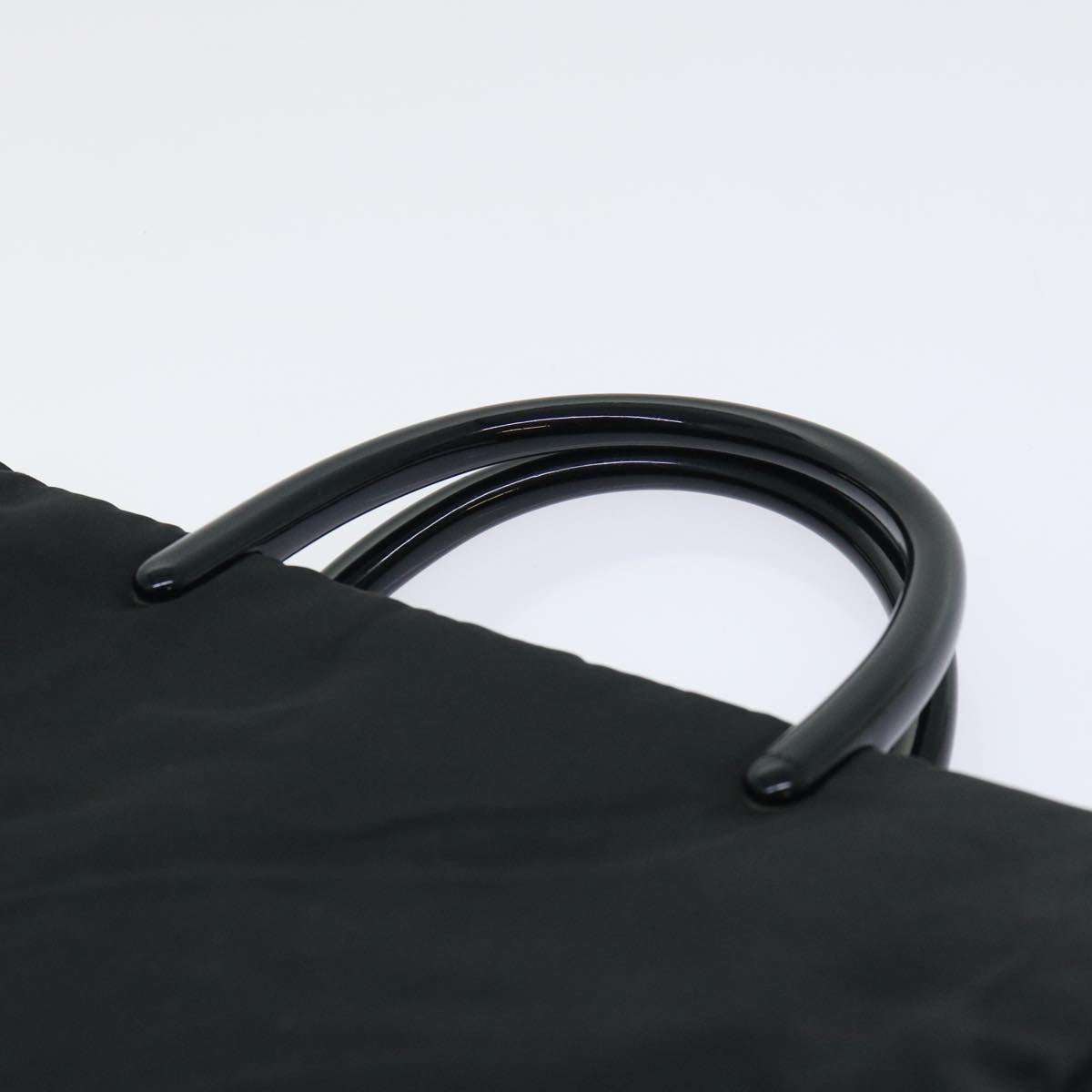 PRADA Hand Bag Nylon Black Auth bs7867