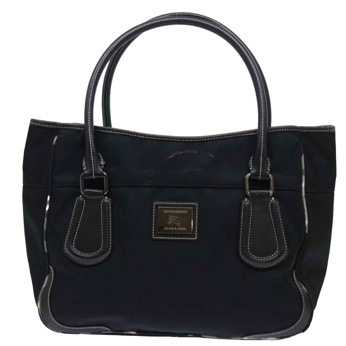 BURBERRY Blue Label Shoulder Bag Nylon Black Auth bs7873 - 0