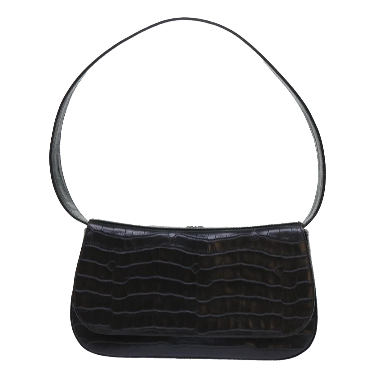 BALLY Shoulder Bag Leather Black Auth bs7892 - 0