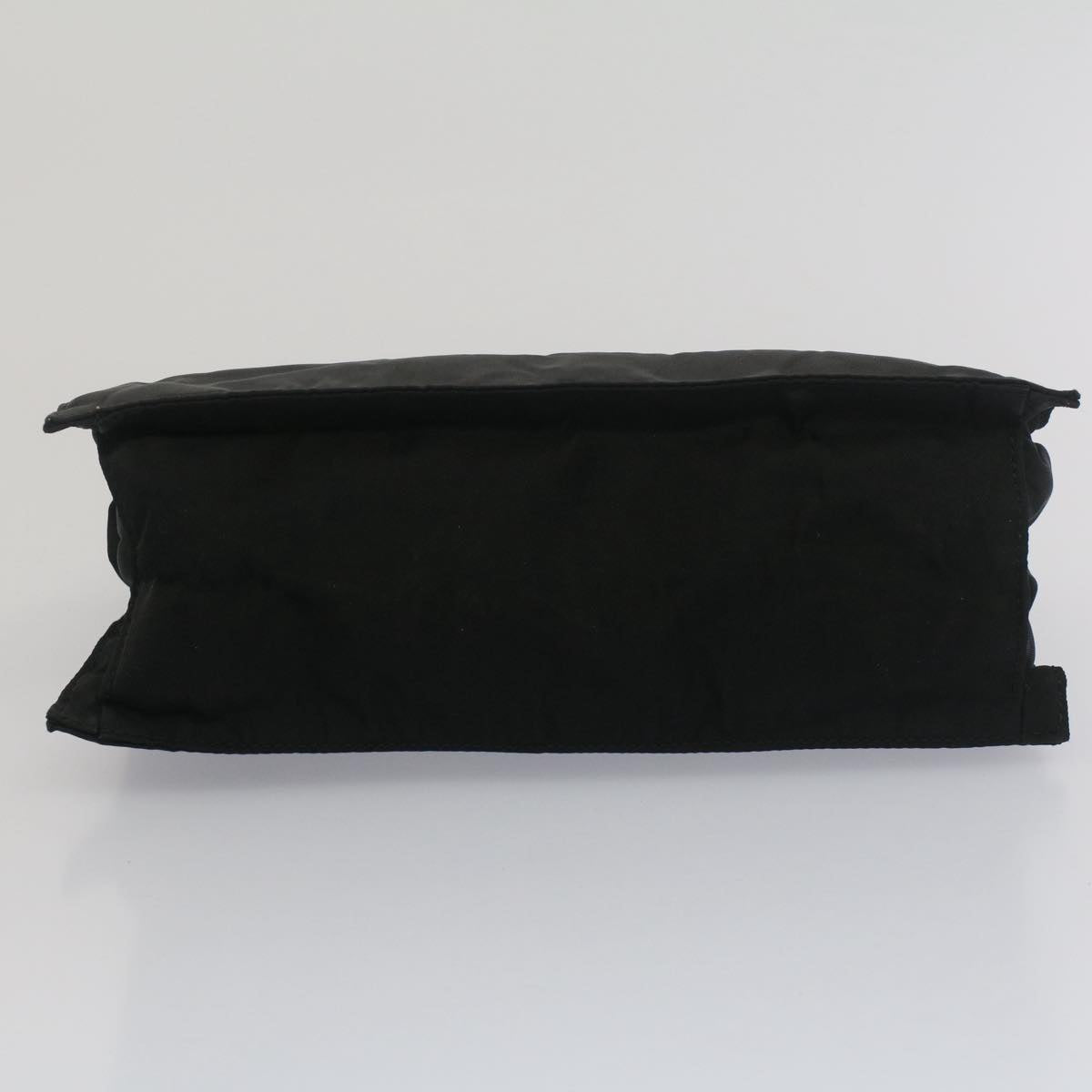 PRADA Chain Shoulder Bag Nylon Black Auth bs7920