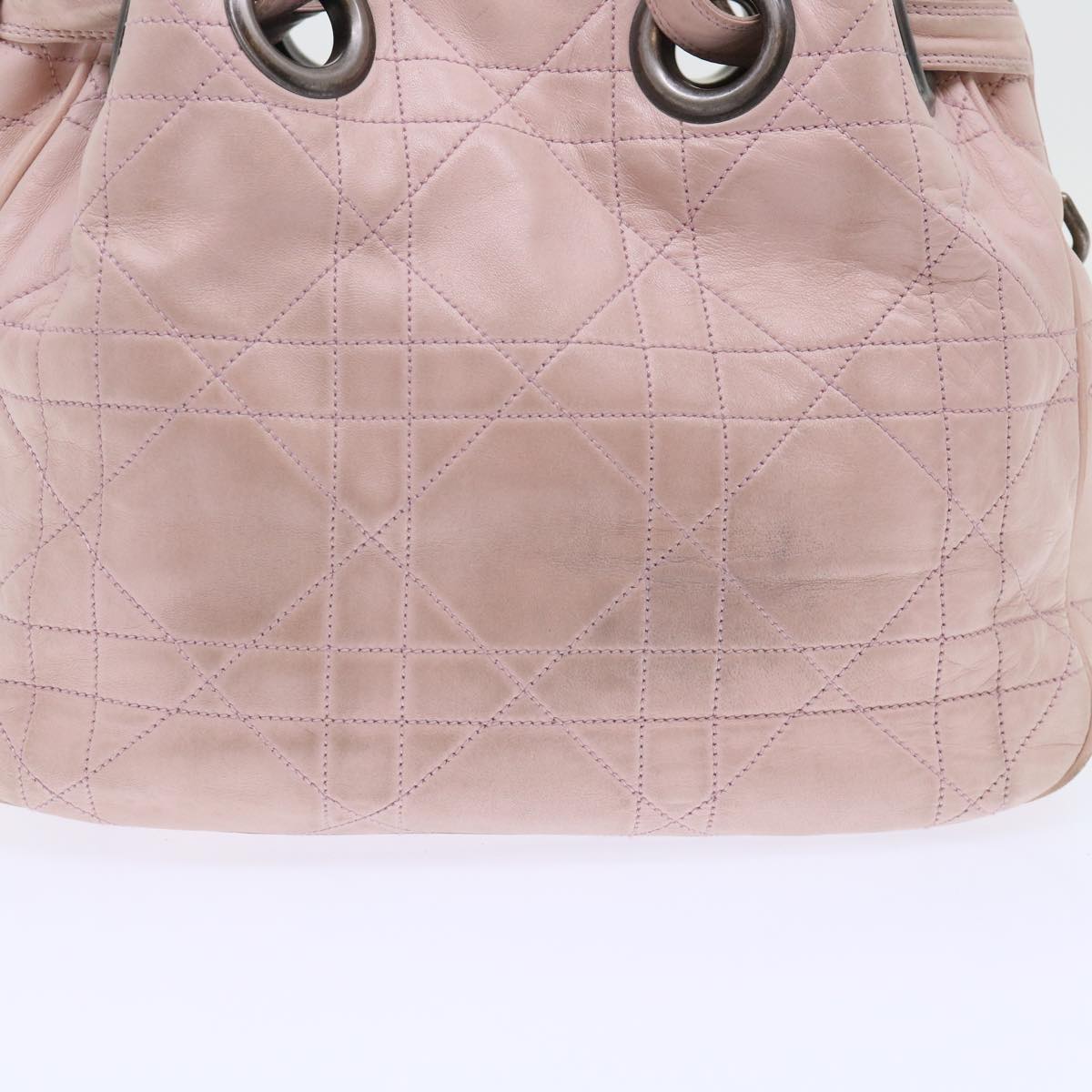 Christian Dior Canage Shoulder Bag Leather Pink Auth bs7962 - 0