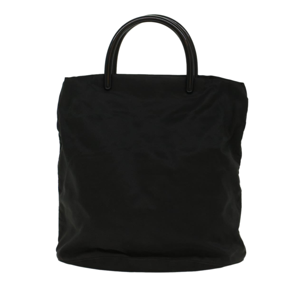 PRADA Hand Bag Nylon Black Auth bs7973
