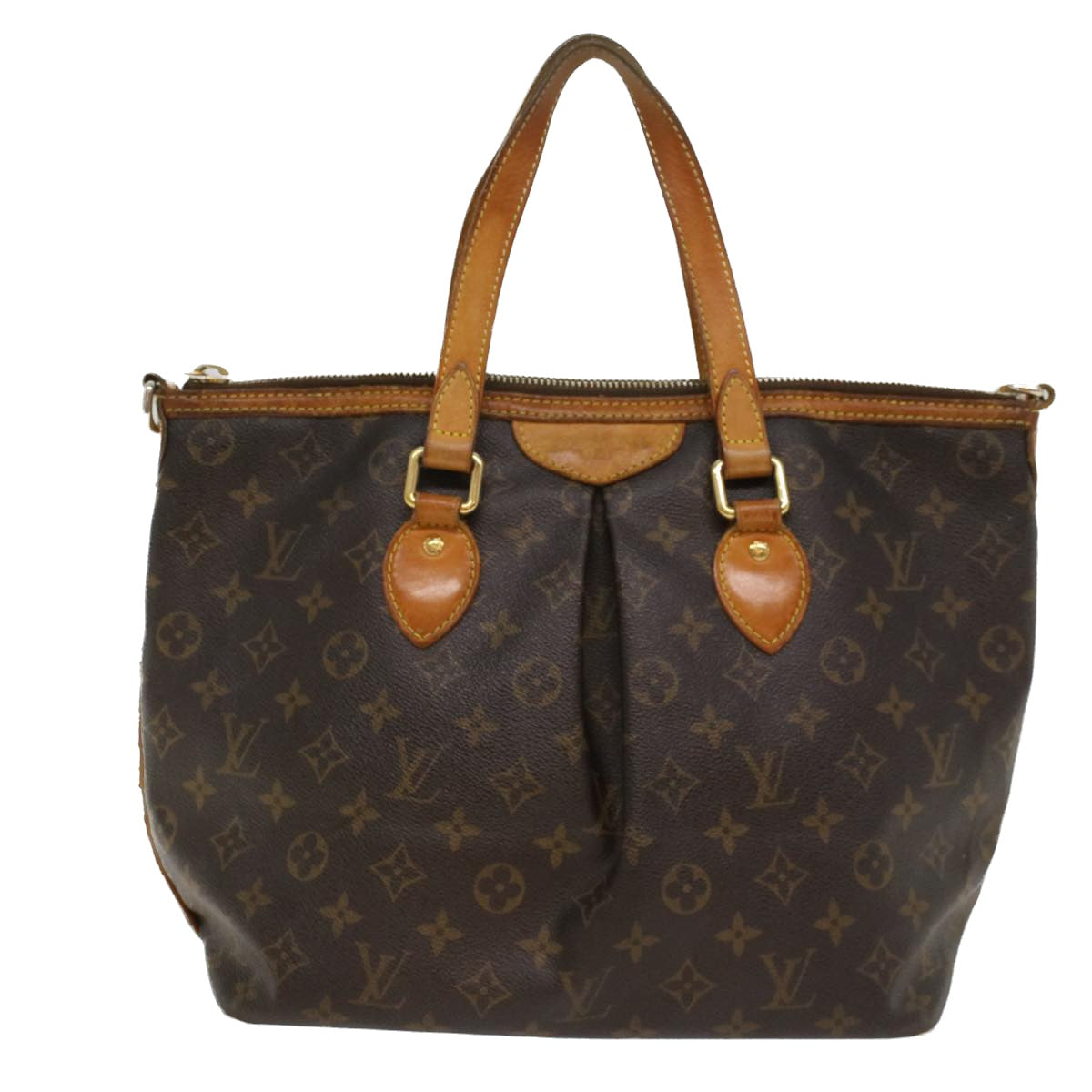 LOUIS VUITTON Monogram Palermo PM Tote Bag M40145 LV Auth bs8003