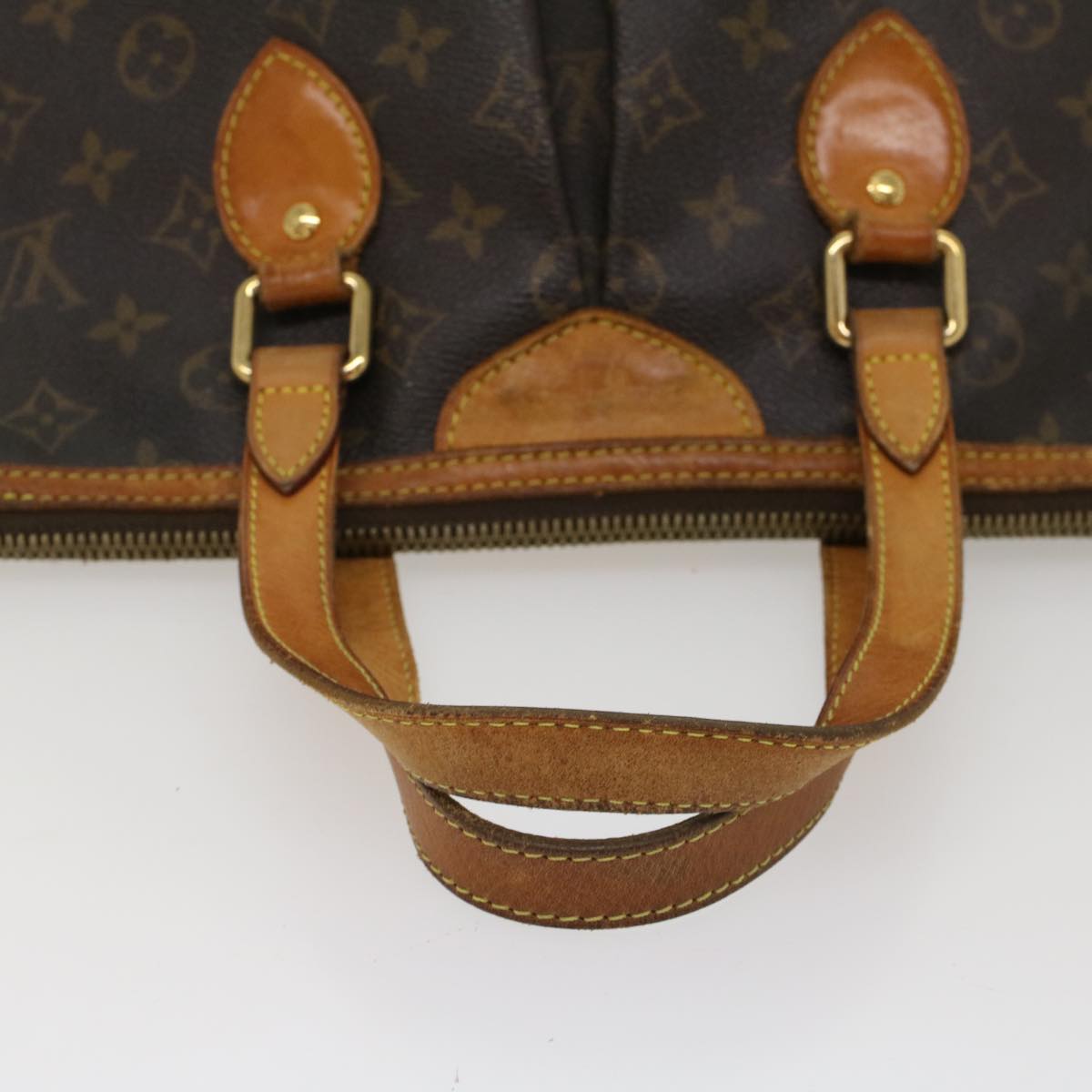 LOUIS VUITTON Monogram Palermo PM Tote Bag M40145 LV Auth bs8003