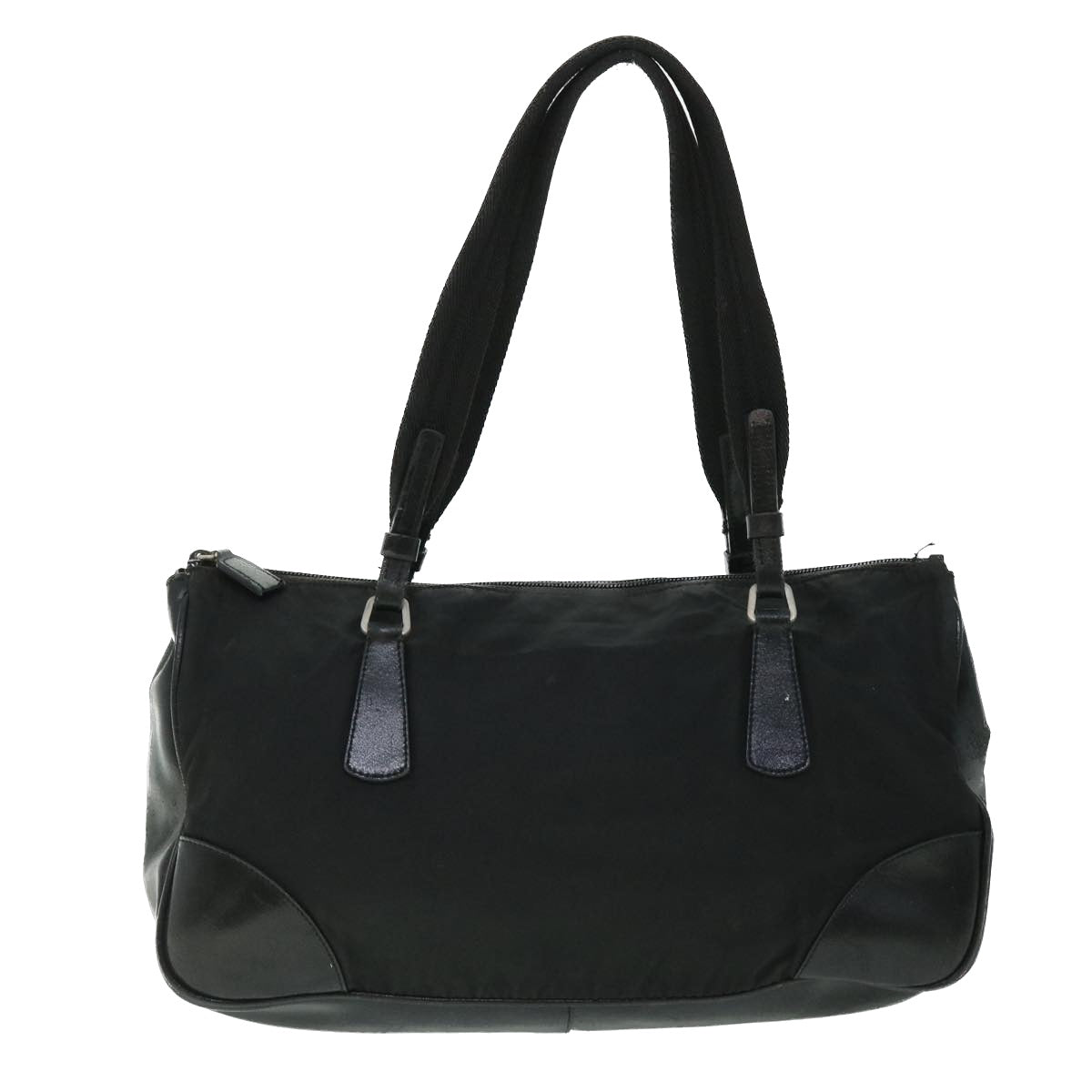 PRADA Shoulder Bag Nylon Black Auth bs8020