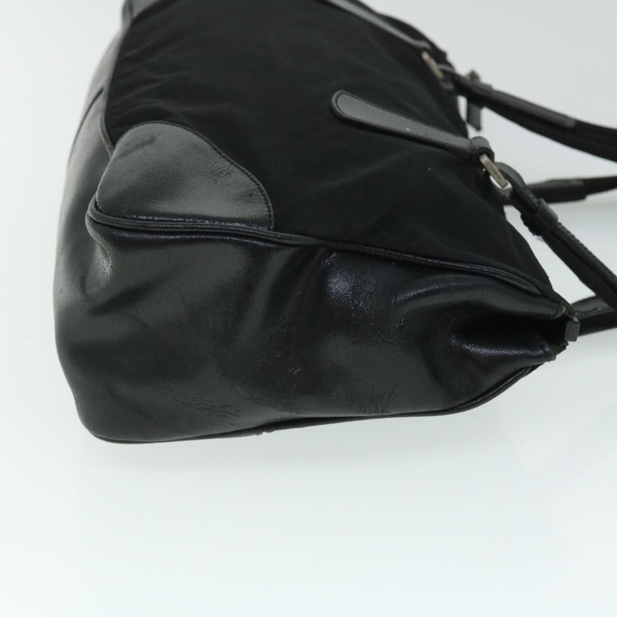 PRADA Shoulder Bag Nylon Black Auth bs8020