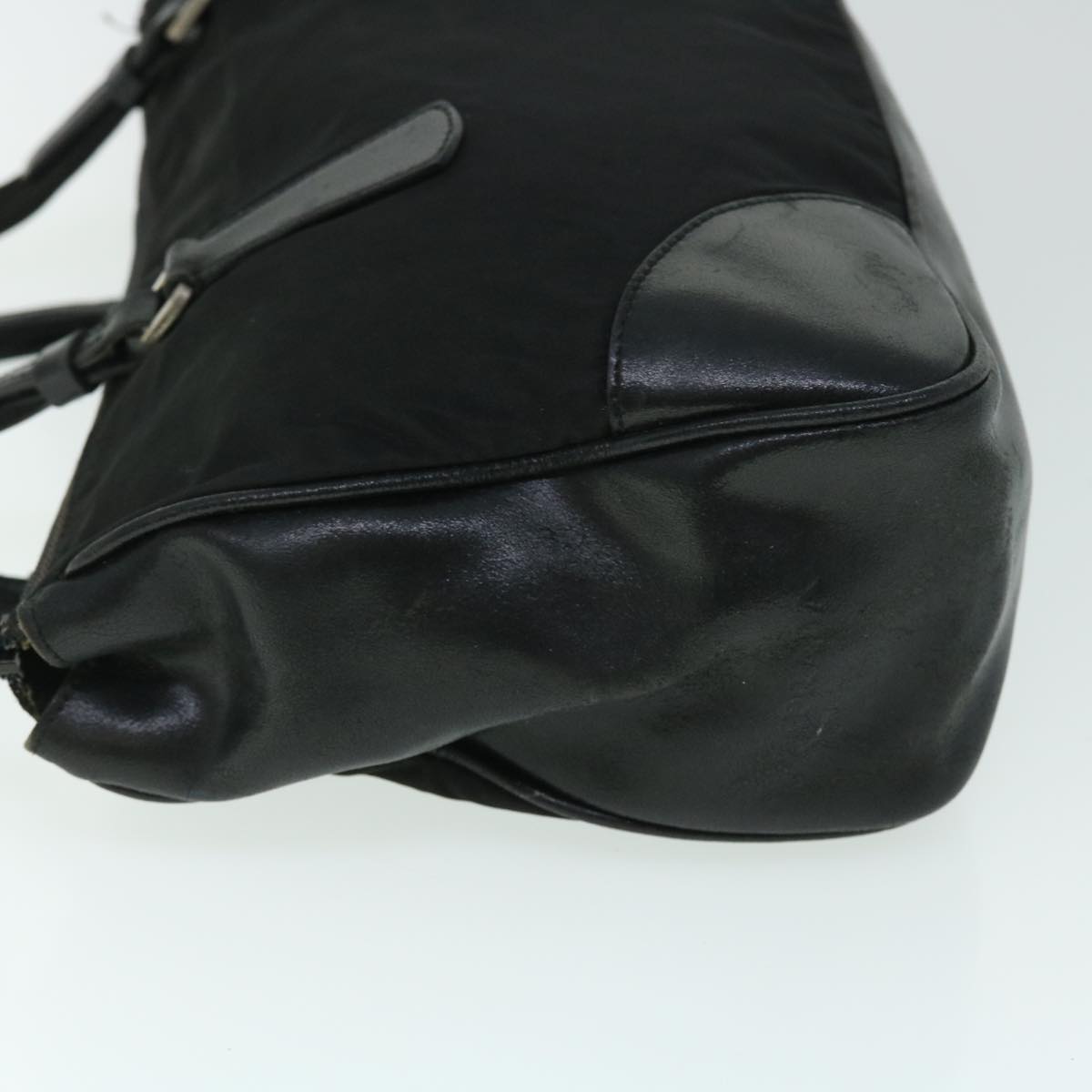 PRADA Shoulder Bag Nylon Black Auth bs8020