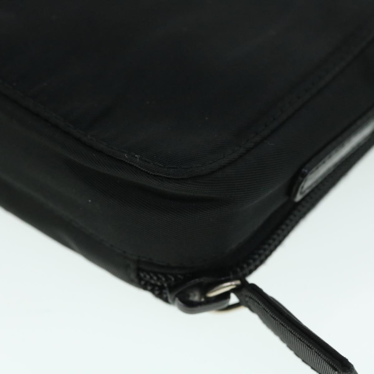 PRADA Pouch Shoulder Nylon Black Auth bs8022