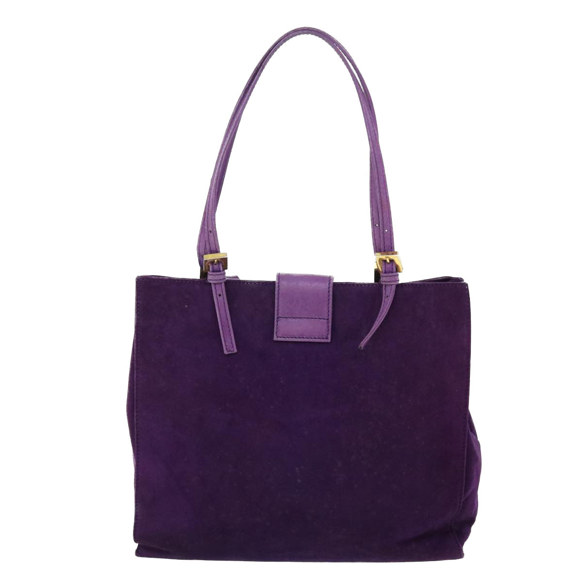 FENDI Shoulder Bag Suede Purple Auth bs8035 - 0