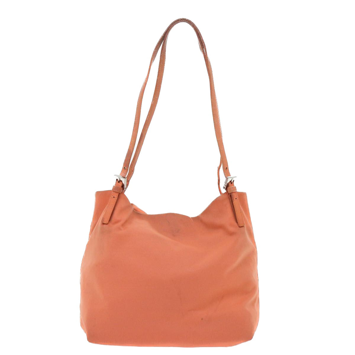 FENDI Shoulder Bag Nylon Orange Auth bs8046 - 0