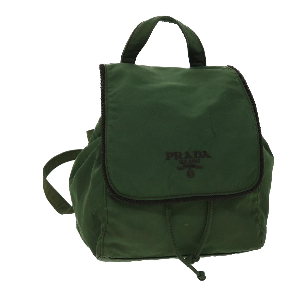 PRADA Backpack Nylon Green Auth bs8058