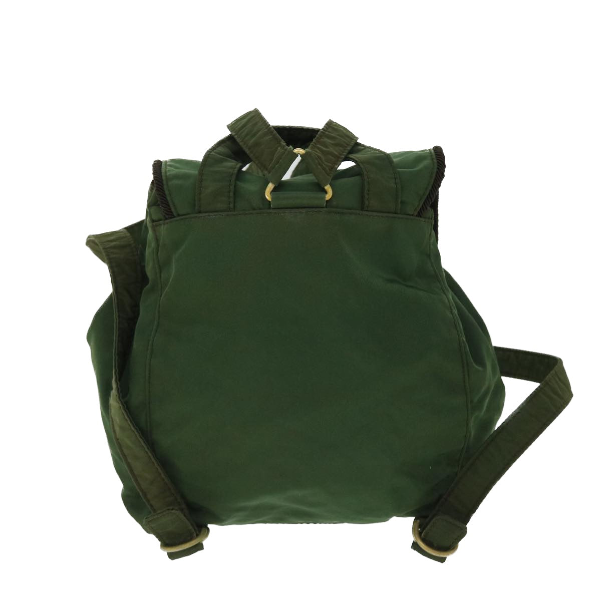 PRADA Backpack Nylon Green Auth bs8058 - 0