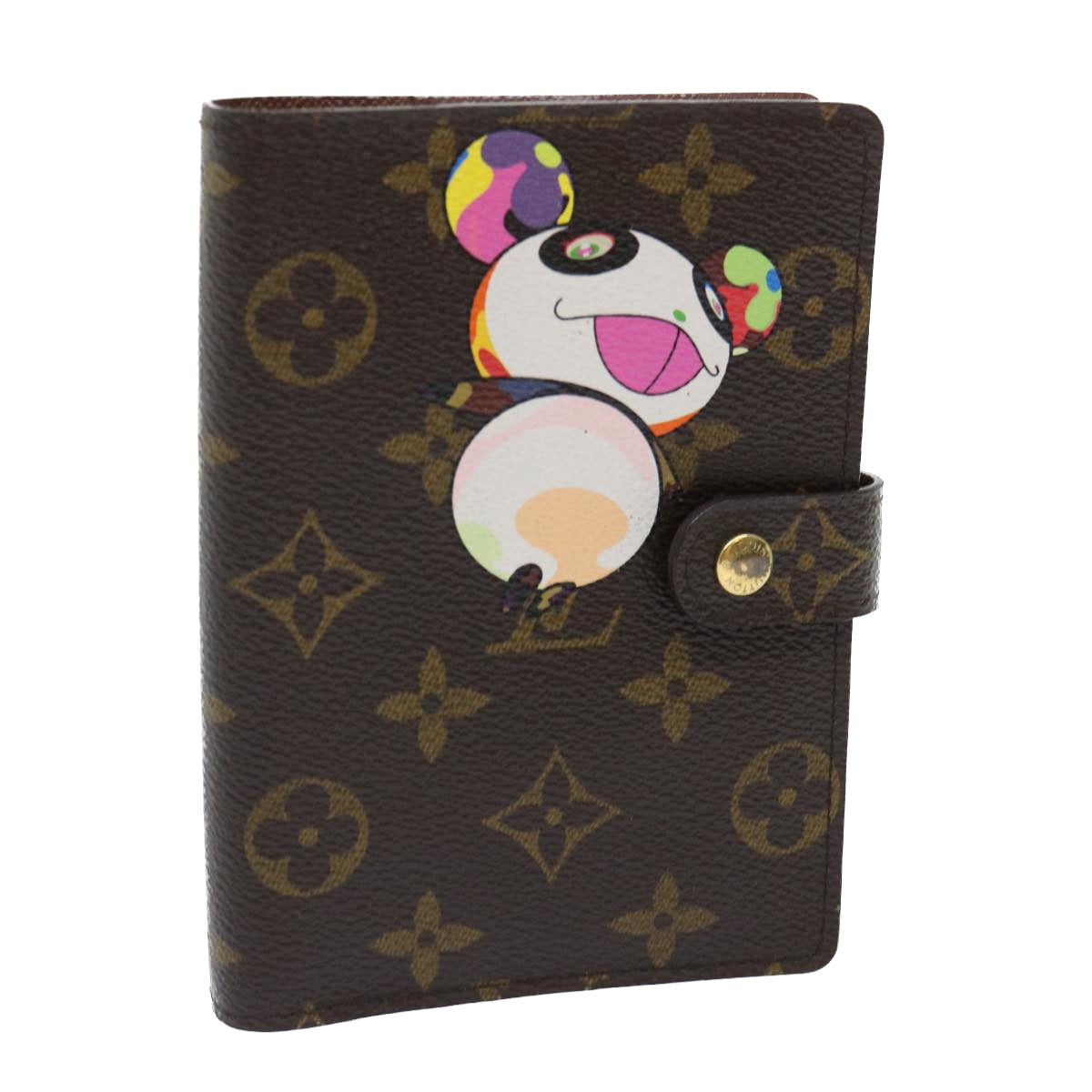 LOUIS VUITTON Monogram Panda Agenda PM Day Planner Cover R20011 LV Auth bs8082