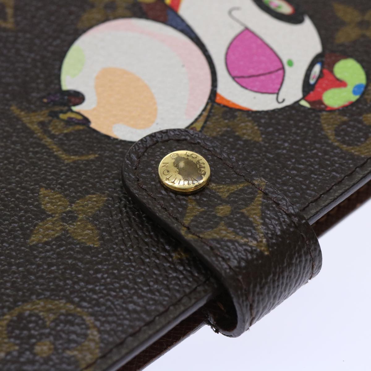 LOUIS VUITTON Monogram Panda Agenda PM Day Planner Cover R20011 LV Auth bs8082