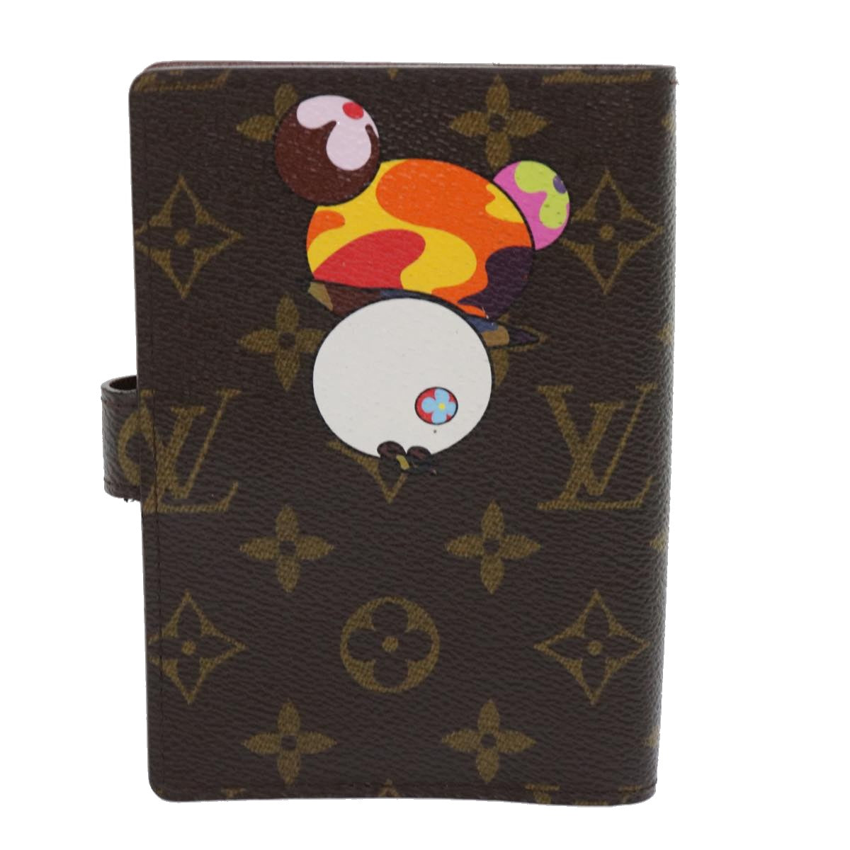 LOUIS VUITTON Monogram Panda Agenda PM Day Planner Cover R20011 LV Auth bs8082