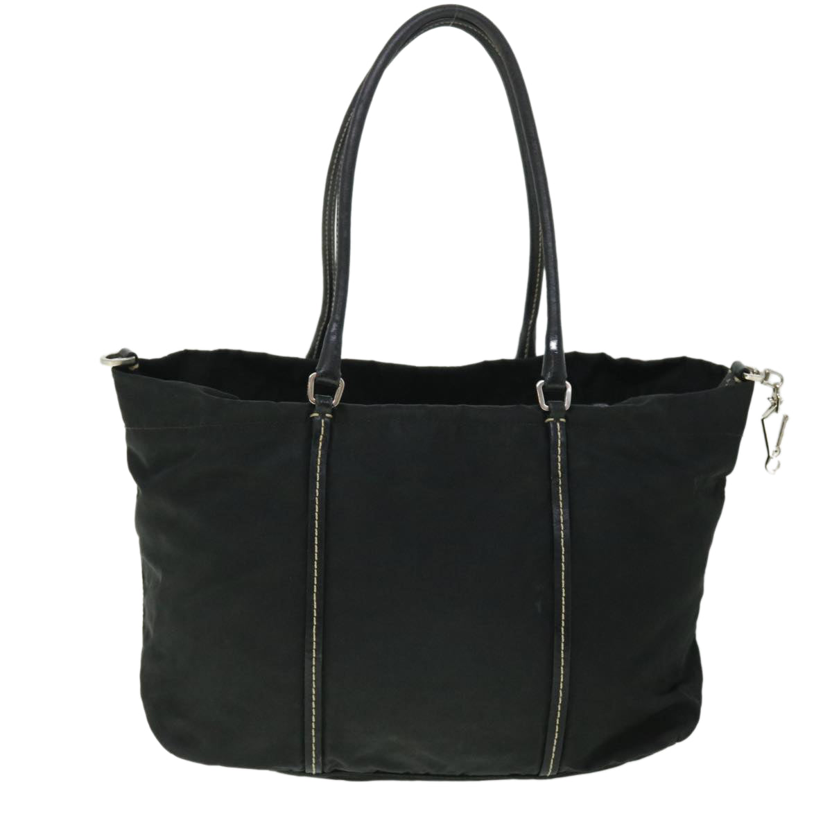 PRADA Hand Bag Nylon Black Auth bs8102 - 0