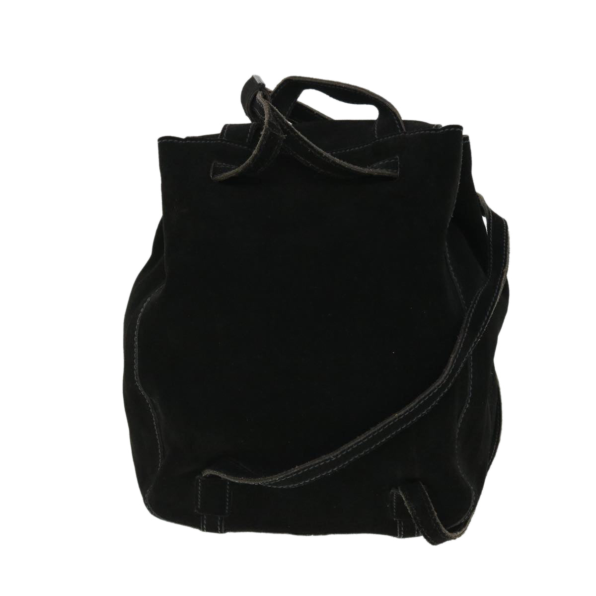 PRADA Backpack Suede Black Auth bs8107 - 0