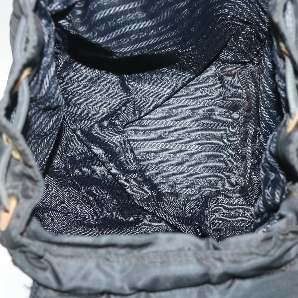 PRADA Backpack Nylon Black Auth bs8166