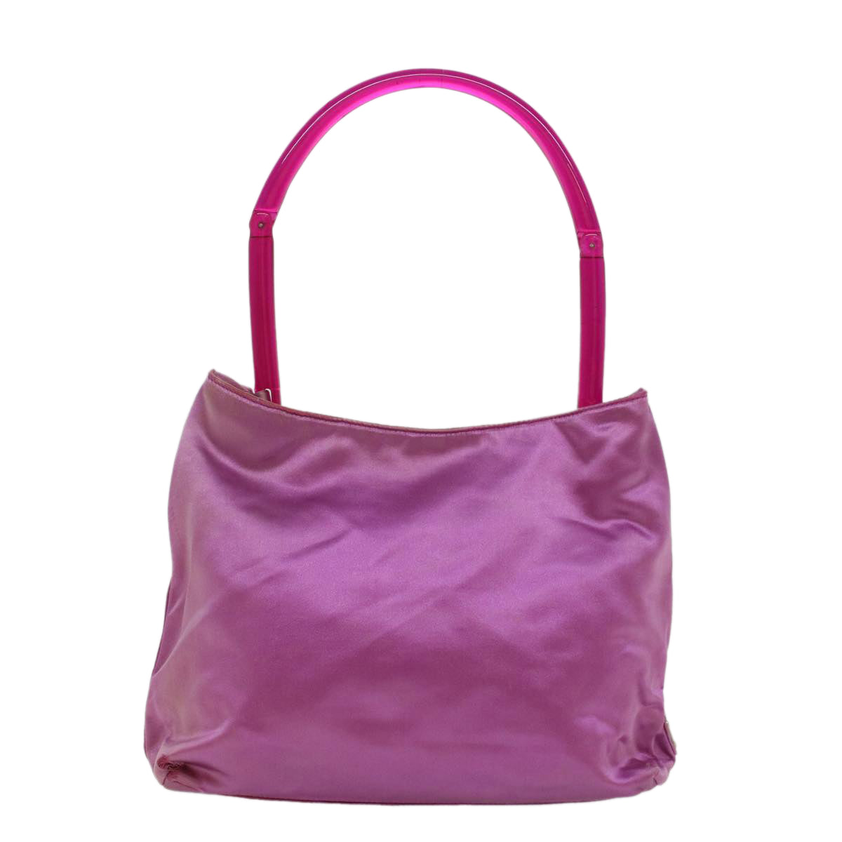 PRADA Shoulder Bag Satin Purple Auth bs8167 - 0