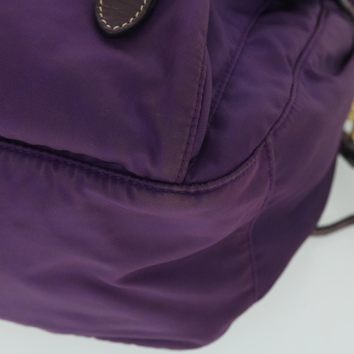 PRADA Shoulder Bag Nylon Purple Auth bs8170