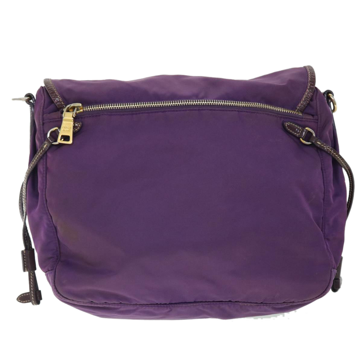 PRADA Shoulder Bag Nylon Purple Auth bs8170