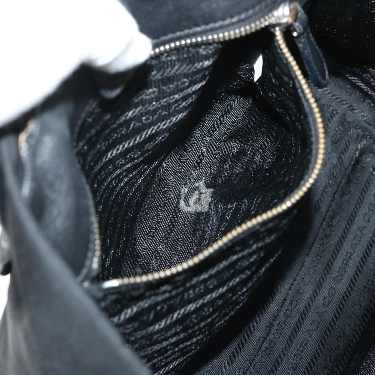 PRADA Hand Bag Nylon Black Auth bs8174