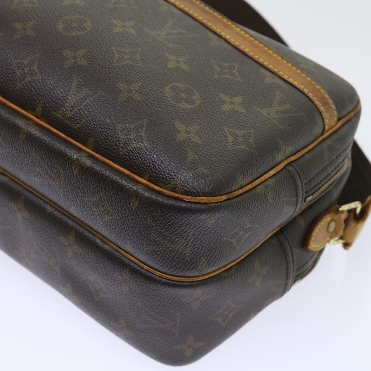 LOUIS VUITTON Monogram Reporter PM Shoulder Bag M45254 LV Auth bs8178