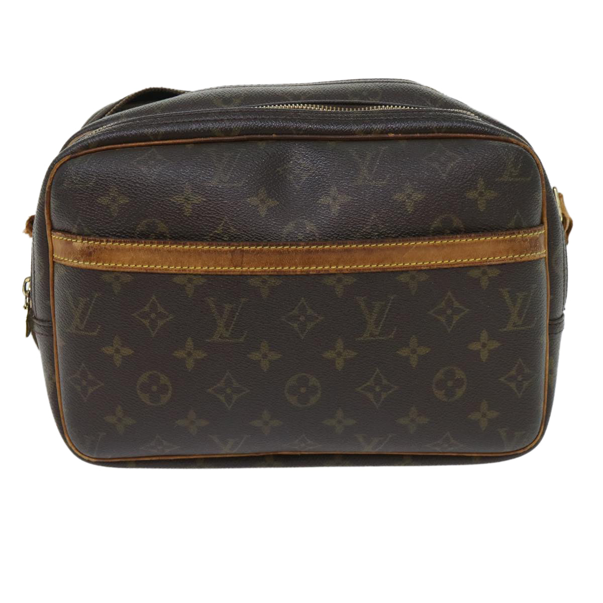 LOUIS VUITTON Monogram Reporter PM Shoulder Bag M45254 LV Auth bs8178