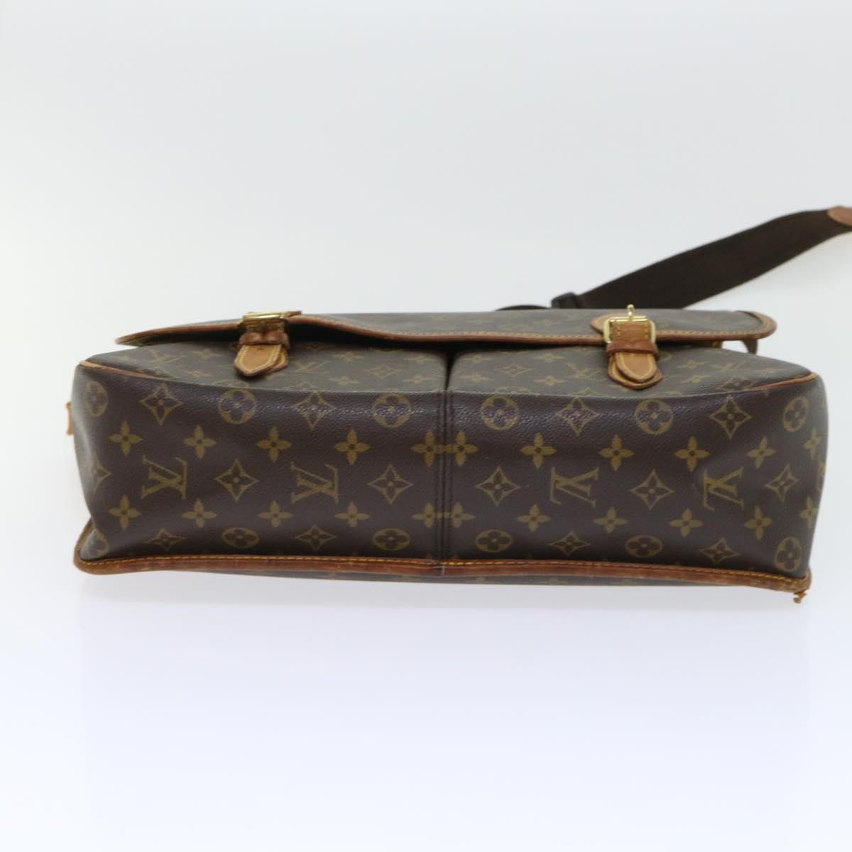 LOUIS VUITTON Monogram Gibeciere GM Shoulder Bag M42246 LV Auth bs8180