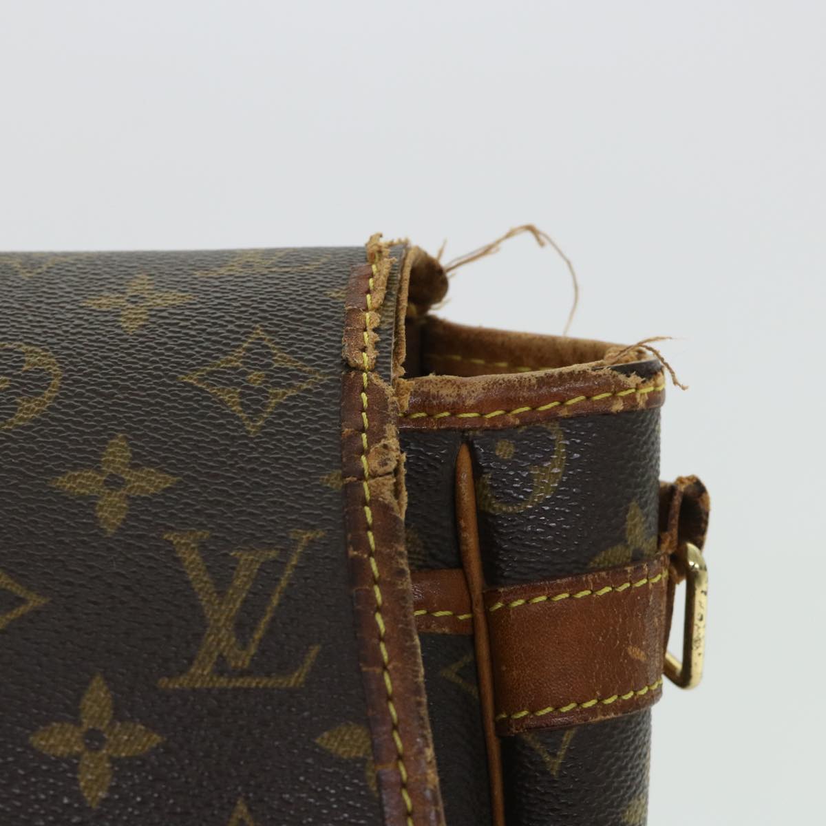 LOUIS VUITTON Monogram Gibeciere GM Shoulder Bag M42246 LV Auth bs8180