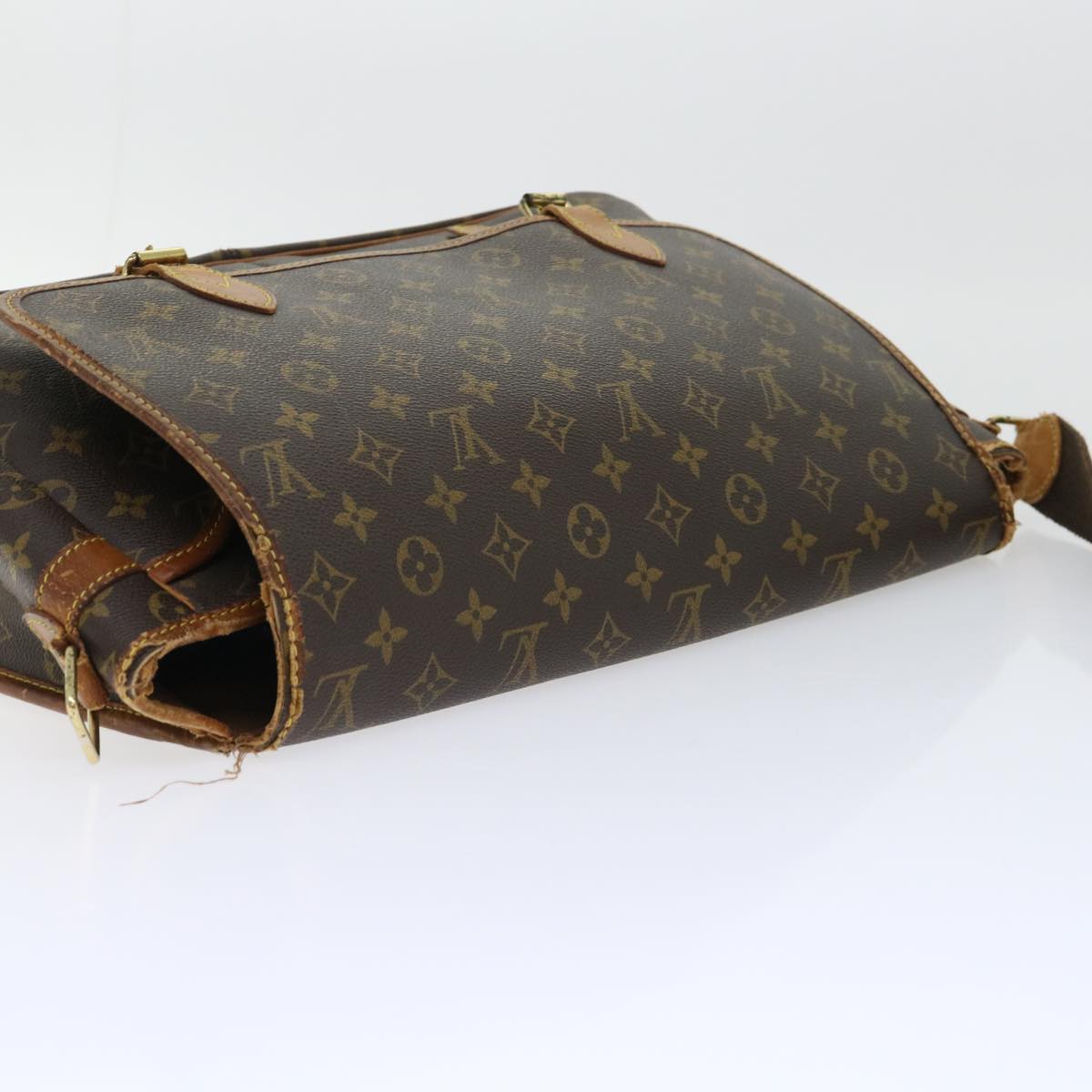 LOUIS VUITTON Monogram Gibeciere GM Shoulder Bag M42246 LV Auth bs8180