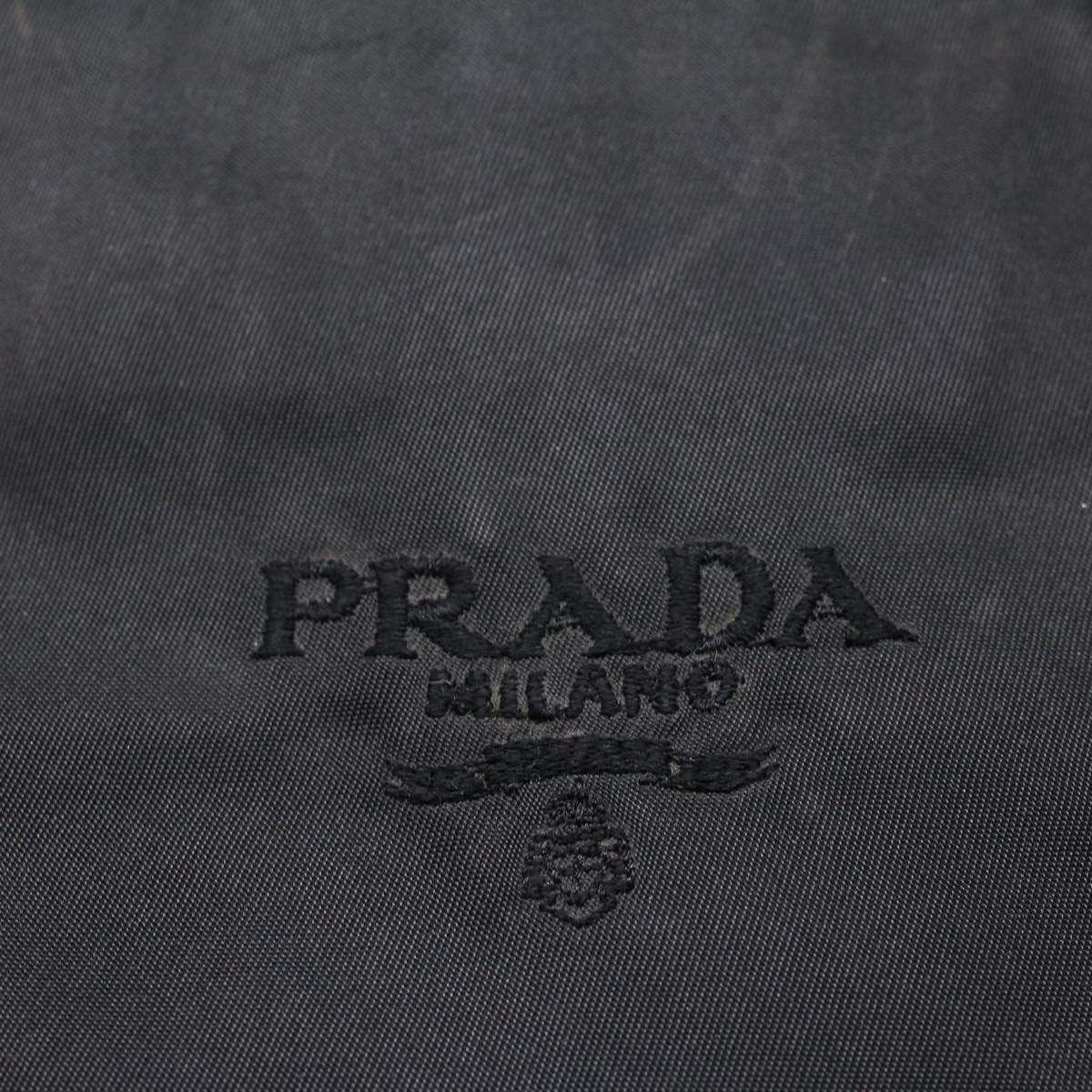 PRADA Shoulder Bag Nylon Black Auth bs8196