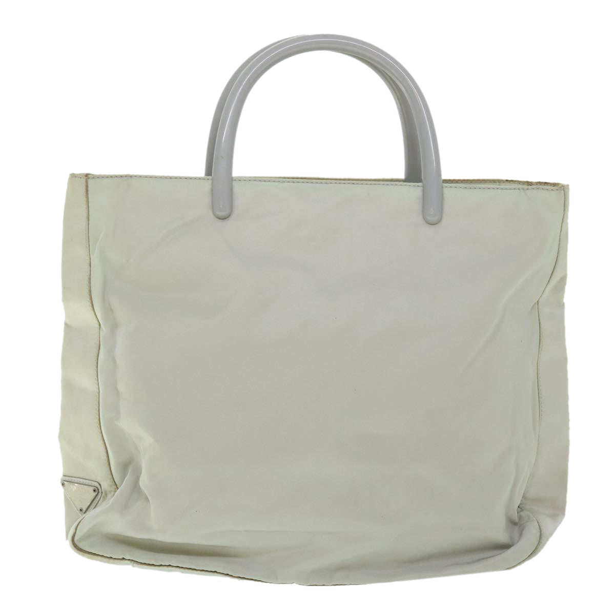 PRADA Hand Bag Nylon Gray Auth bs8197 - 0
