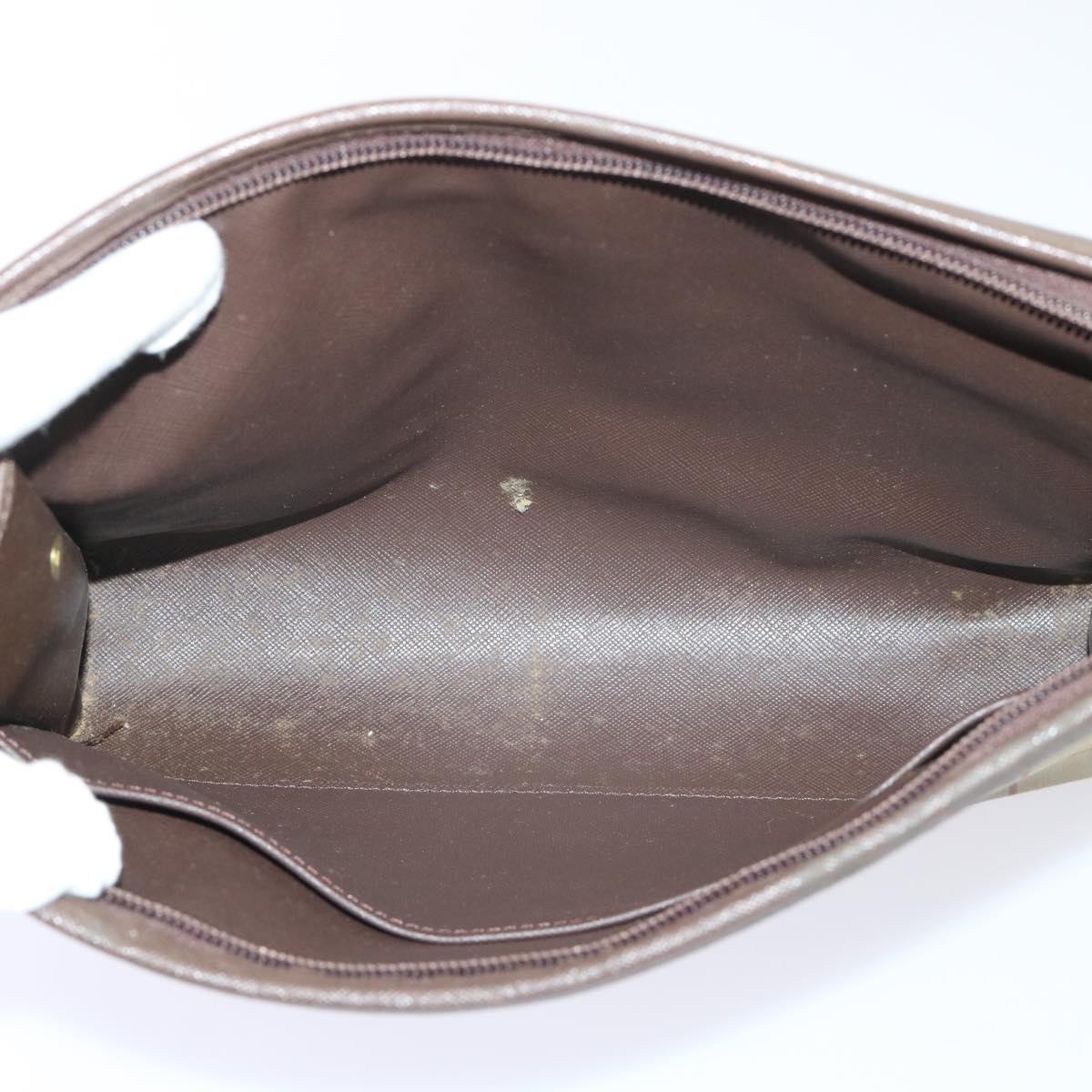 Burberrys Nova Check Clutch Bag Canvas Leather 2Set Beige Brown Auth bs8236