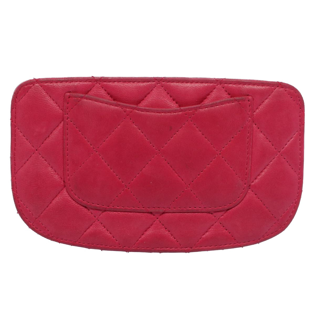 CHANEL Pouch Lamb Skin Pink CC Auth bs8239 - 0