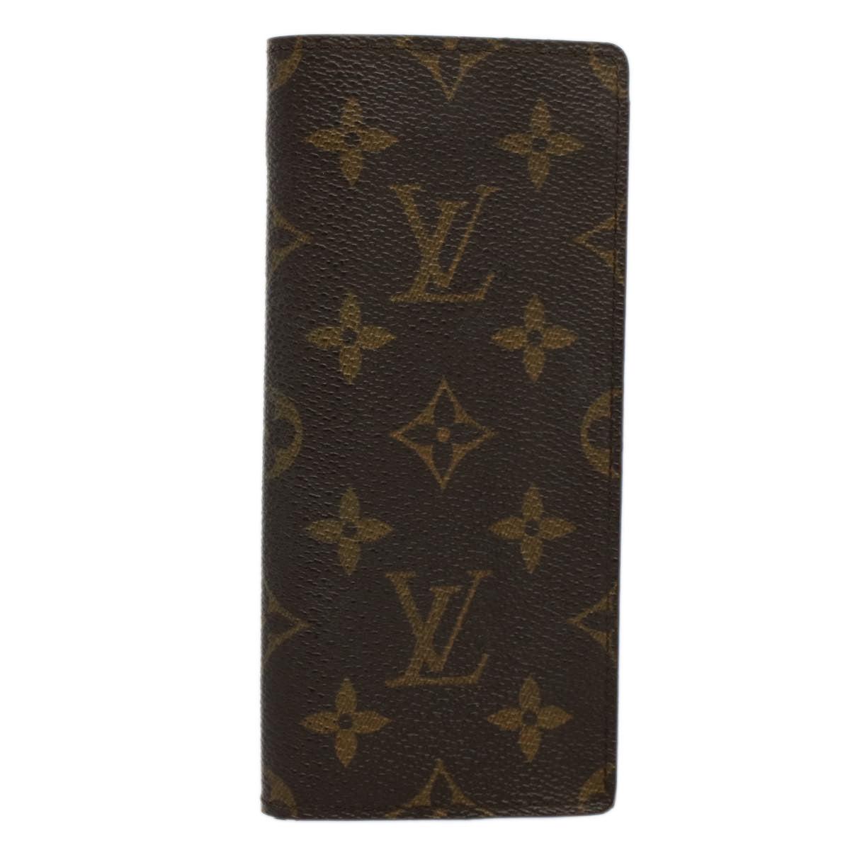 LOUIS VUITTON Monogram Etui Lunette Simple Glasses Case M62962 LV Auth bs8245