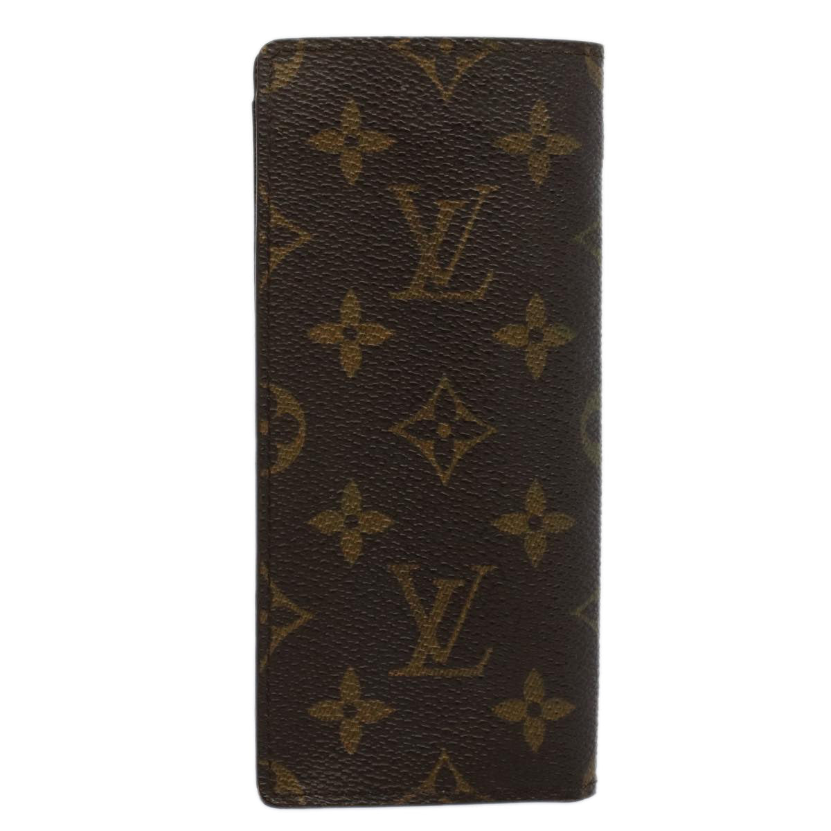 LOUIS VUITTON Monogram Etui Lunette Simple Glasses Case M62962 LV Auth bs8245