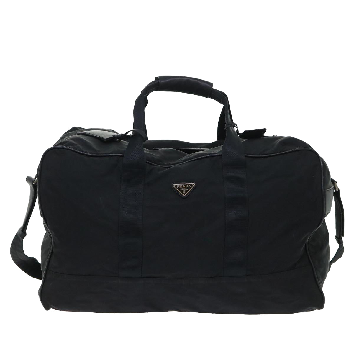 PRADA Boston Bag Nylon 2way Black Auth bs8252