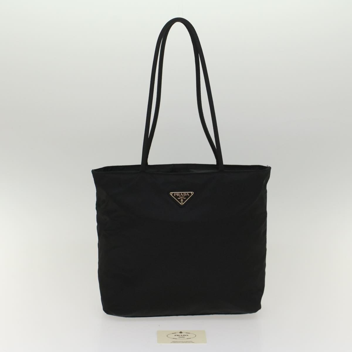 PRADA Shoulder Bag Nylon Black Auth bs8255