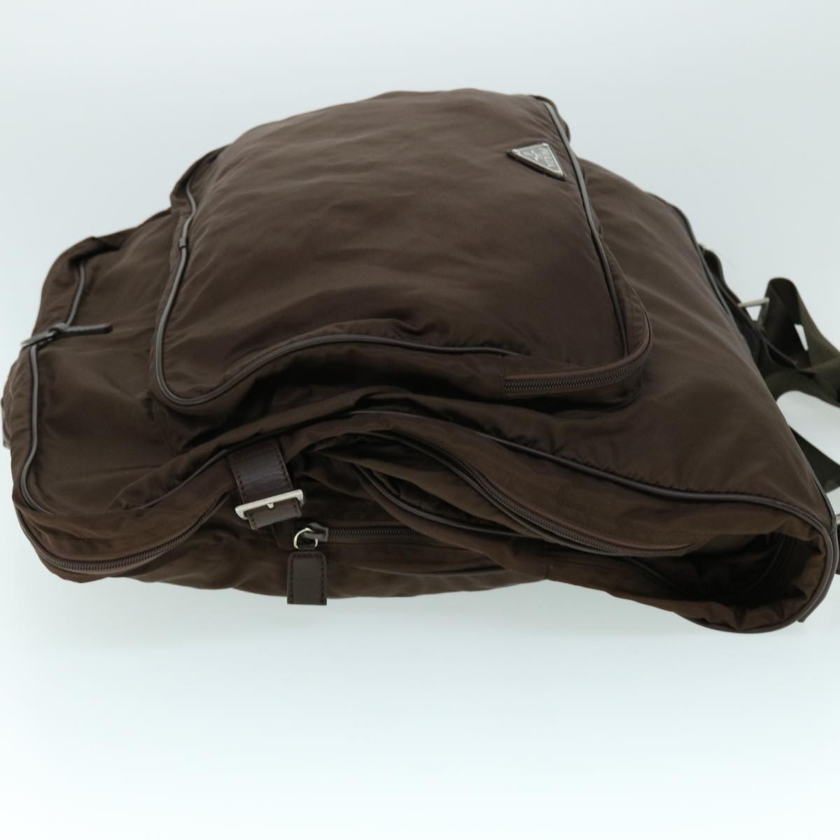 PRADA Garment Cover Nylon 2way Brown Auth bs8281