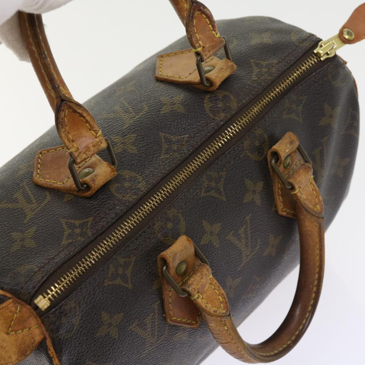 LOUIS VUITTON Monogram Speedy 25 Hand Bag M41528 LV Auth bs8330