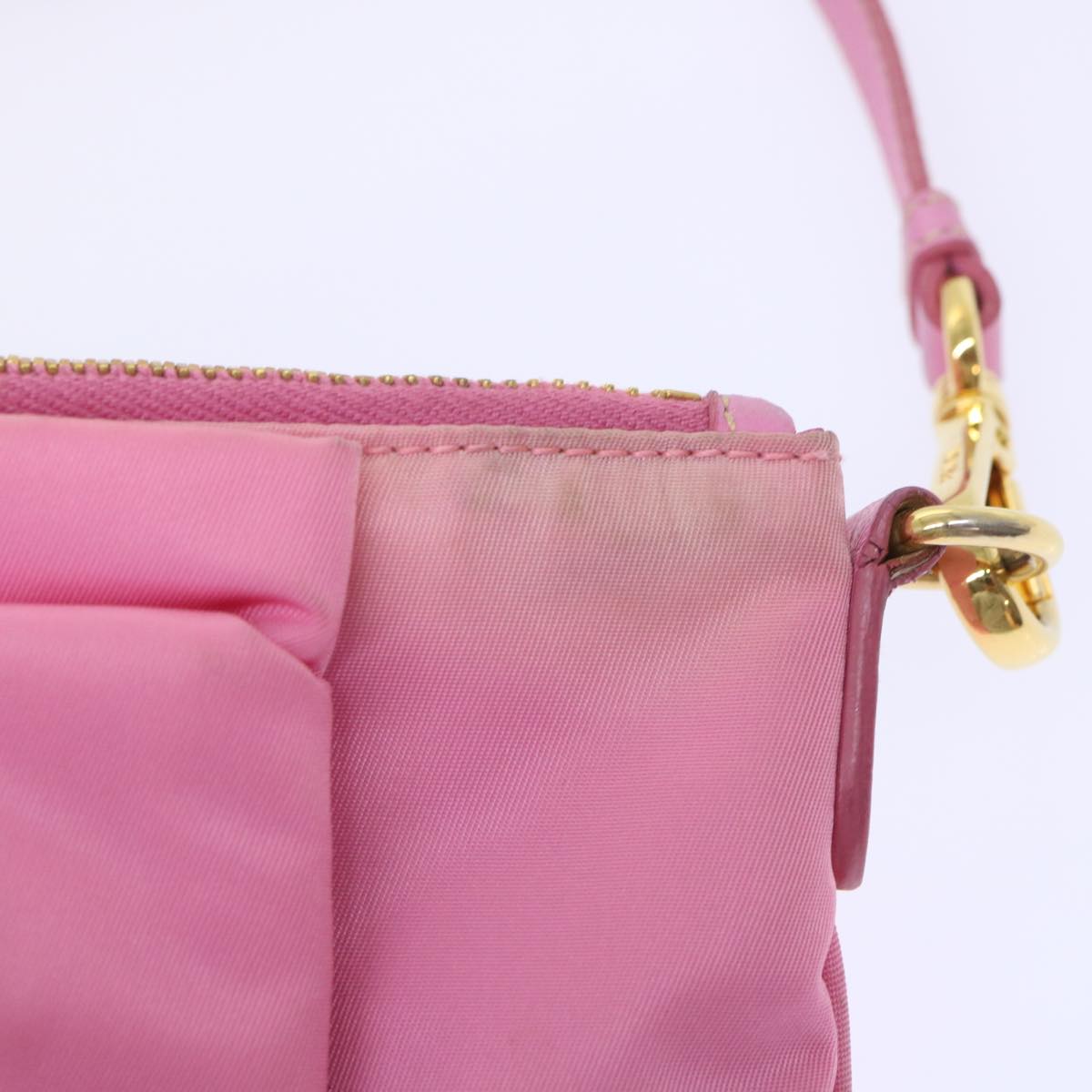PRADA Shoulder Bag Nylon Pink Auth bs8338 - 0