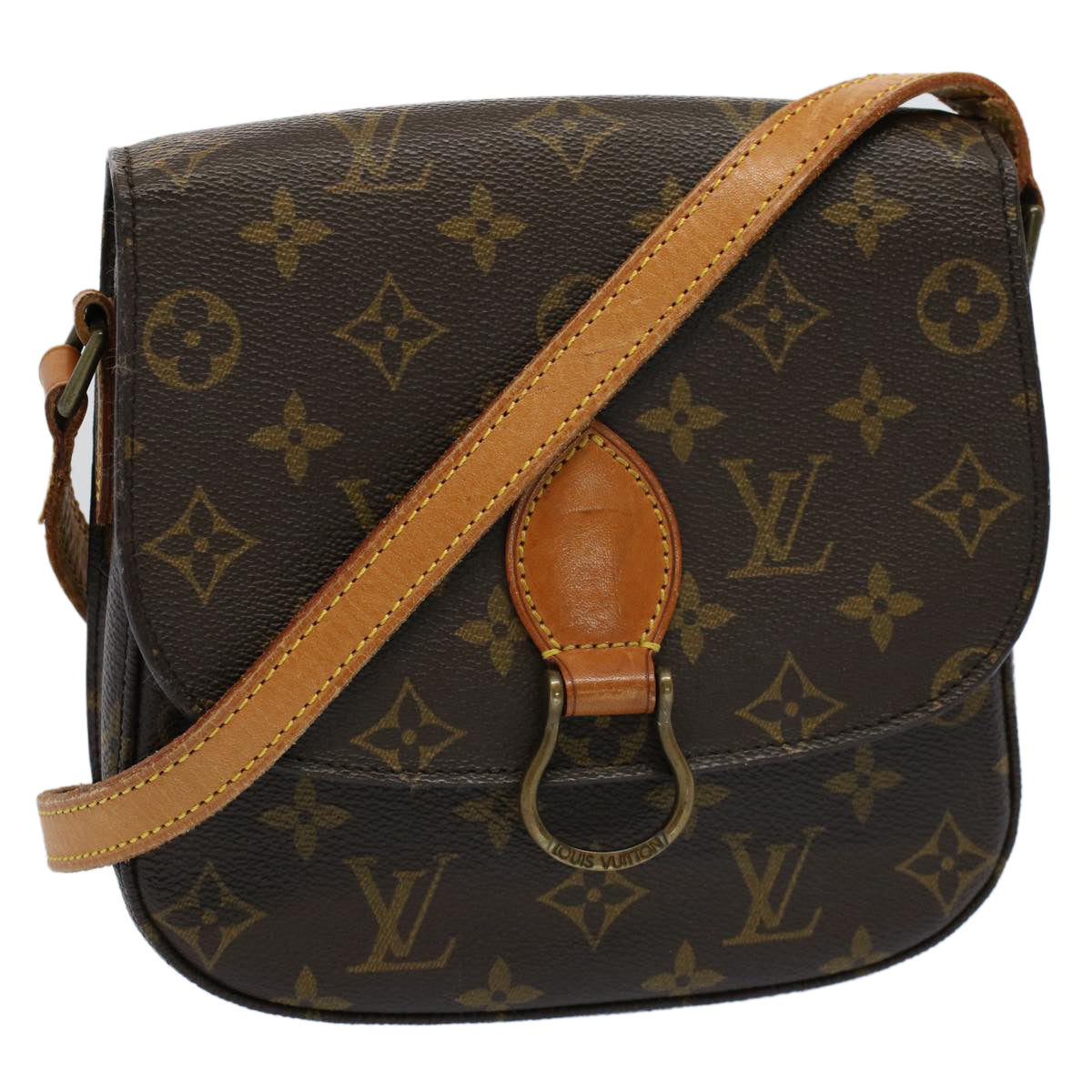 LOUIS VUITTON Monogram Saint Cloud MM Shoulder Bag M51243 LV Auth bs8349